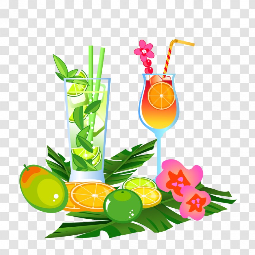 Cocktail Juice Vector Graphics Royalty-free Stock Photography - Non Alcoholic Beverage - Free Summer Scenes Transparent PNG