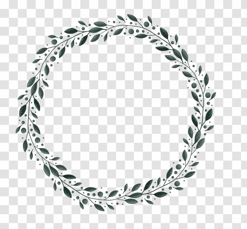 Border Christmas Pattern - Wreath - Leaves Transparent PNG