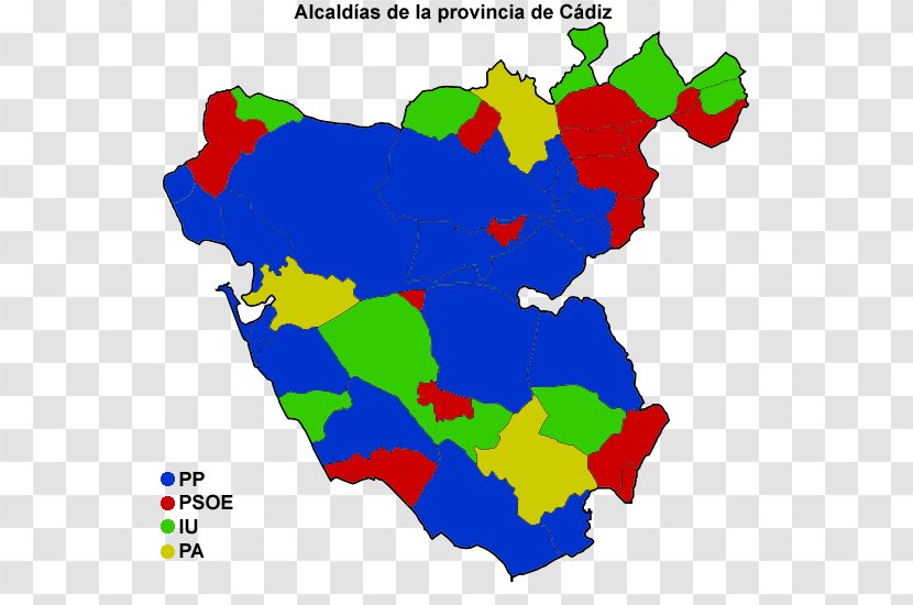 Cádiz Grazalema Provinces Of Spain Political Party Map - C%c3%a1diz - Line Border Transparent PNG