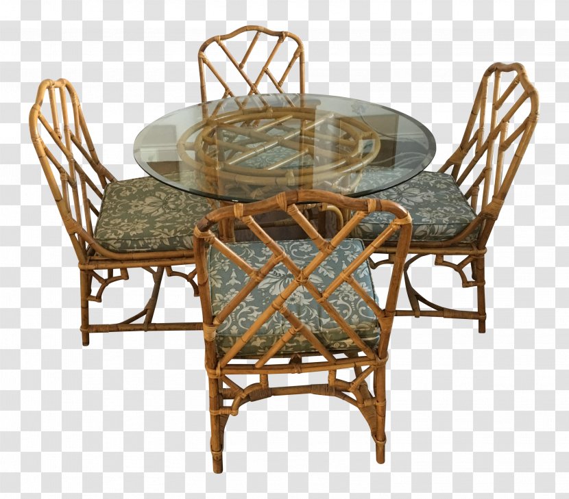 Table Chair - Outdoor Furniture - Colored Rattan Transparent PNG