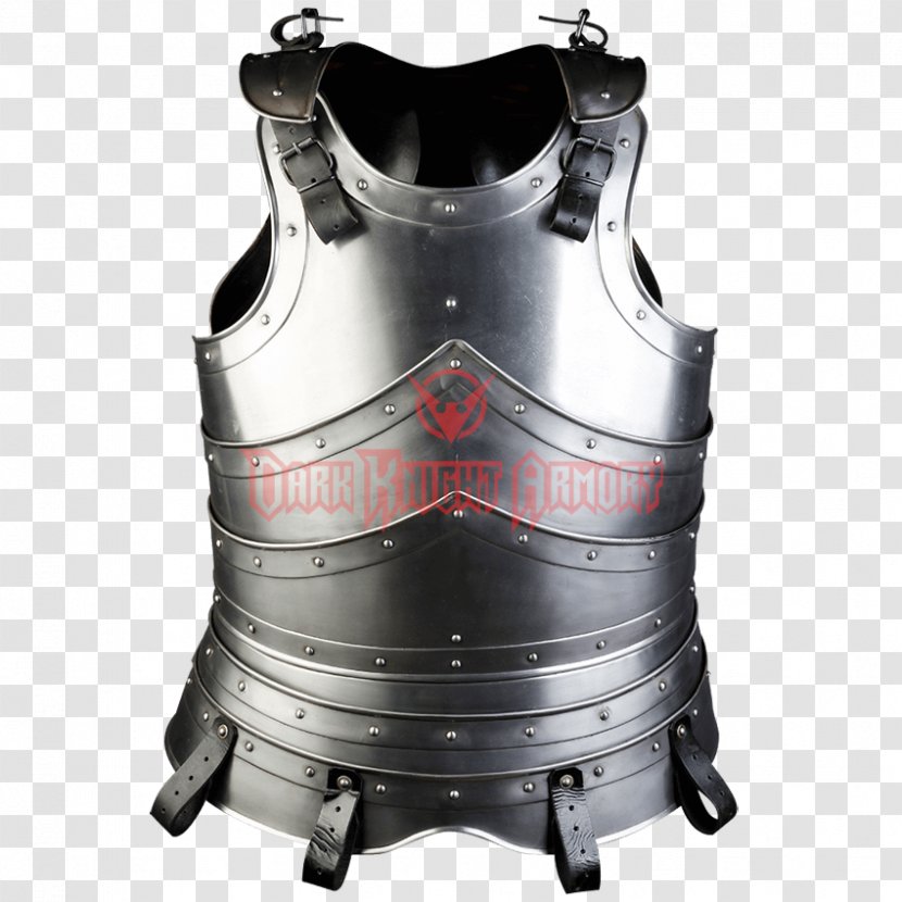 Breastplate Plate Armour Cuirass Middle Ages - Lorica Segmentata Transparent PNG