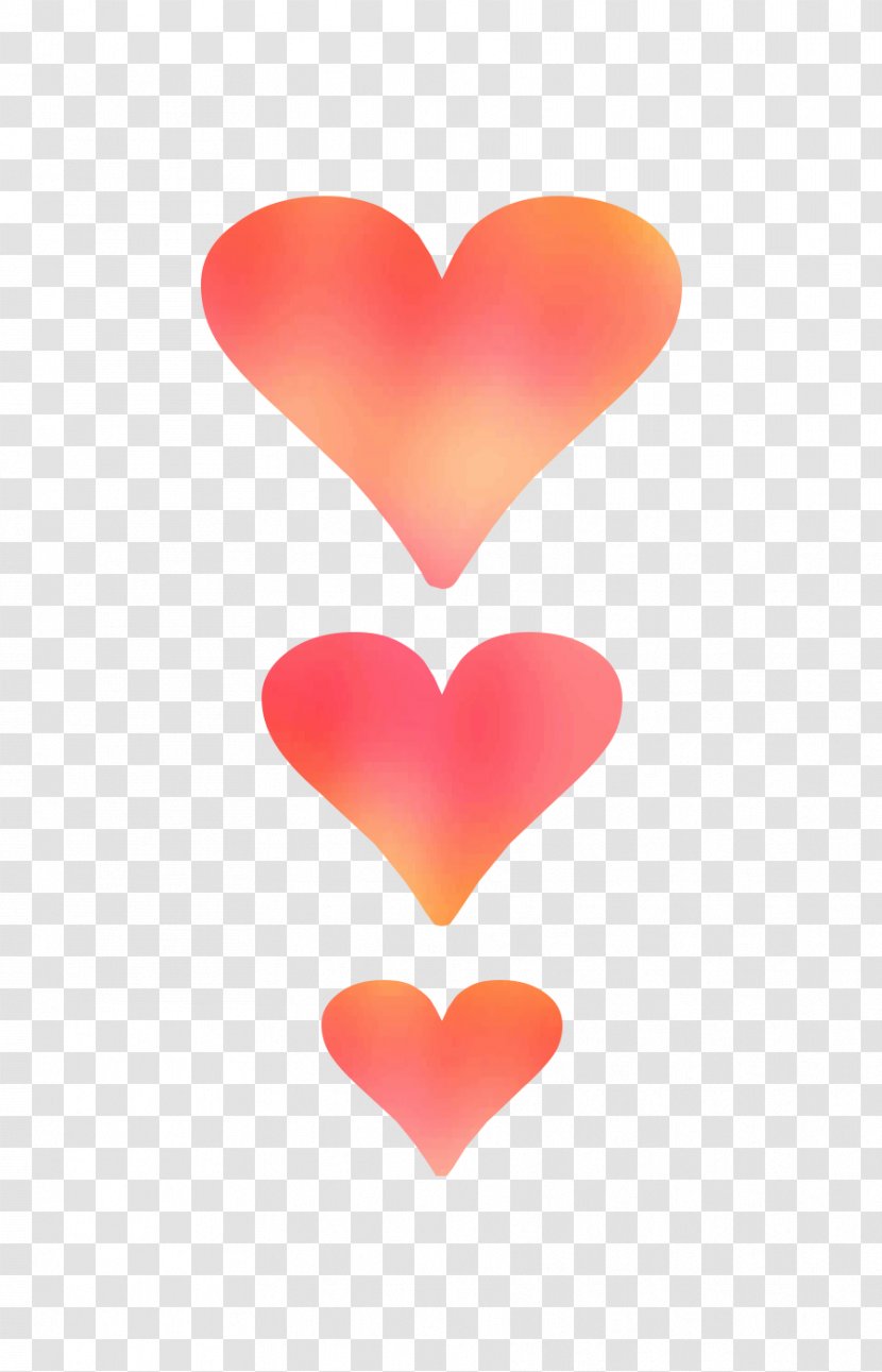 Product Design Heart M-095 - Valentines Day - Orange Transparent PNG