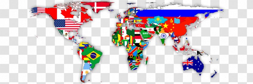 World Map Globe Flags Of The - Rakhi Brother Sister Transparent PNG