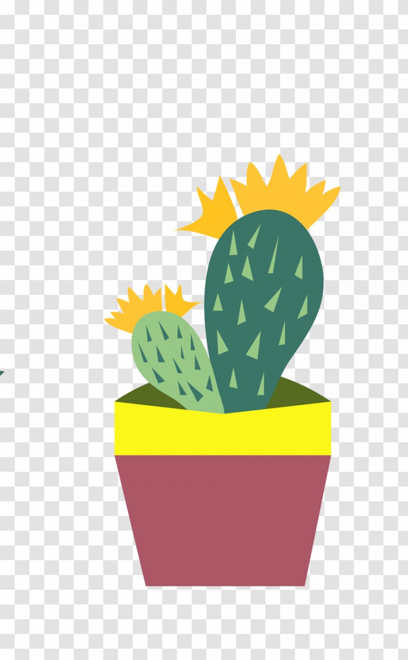 Image Clip Art Cartoon Flower - Hedgehog Cactus - Golden Ball Transparent PNG