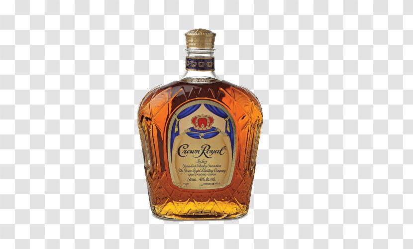 Crown Royal Canadian Whisky Blended Whiskey Distilled Beverage - Bottle Transparent PNG