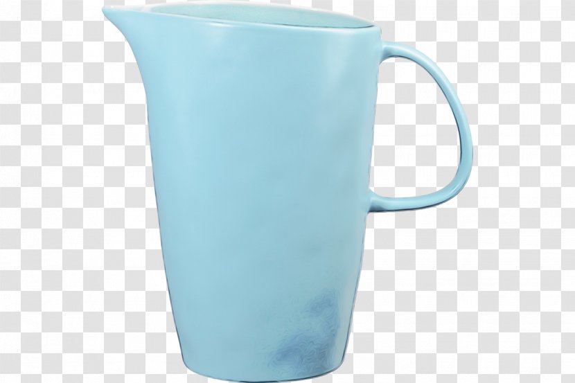 Jug Aqua - Blue - Porcelain Serveware Transparent PNG