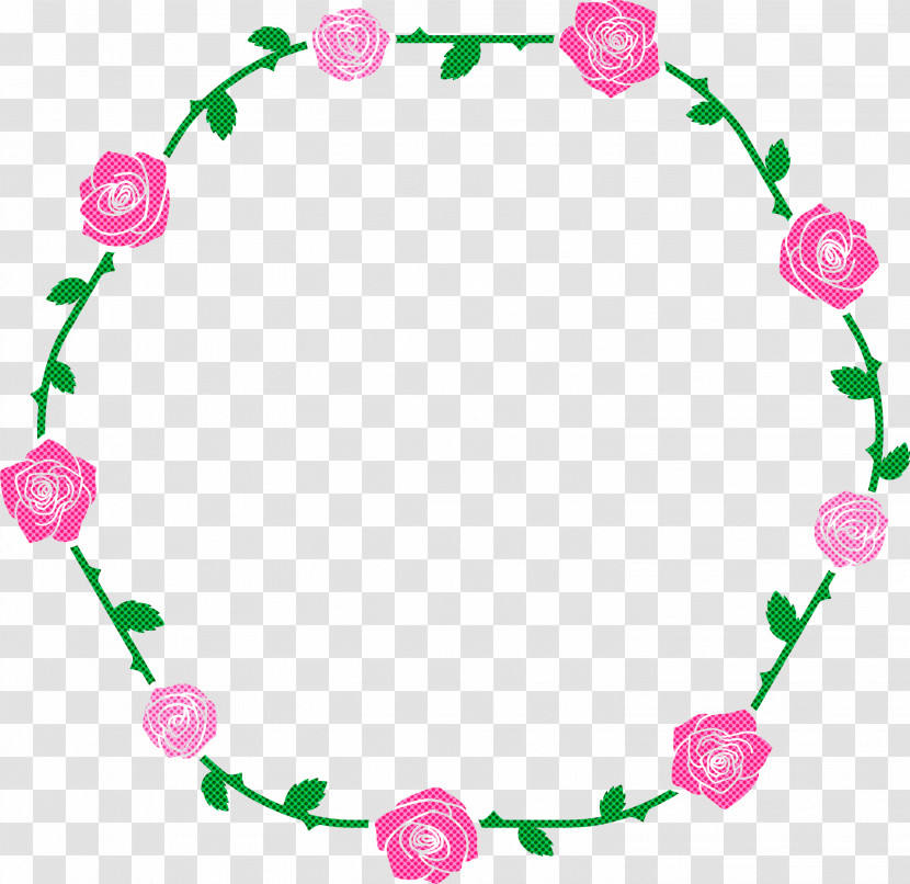 Rose Frame Floral Frame Flower Transparent PNG