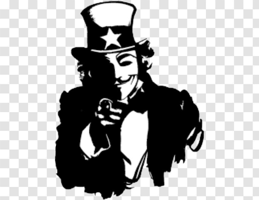Uncle Sam Anonymous I Want You Hacker YouTube Transparent PNG