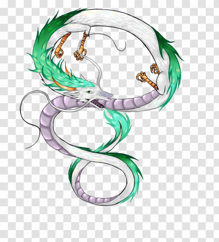 Haku Dragon Line Art - Photography Transparent PNG