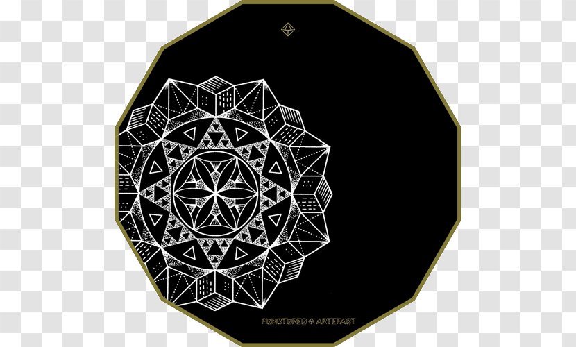 Symmetry Overlapping Circles Grid Mandala Pattern - Religious Art - Decorativetriangle Transparent PNG