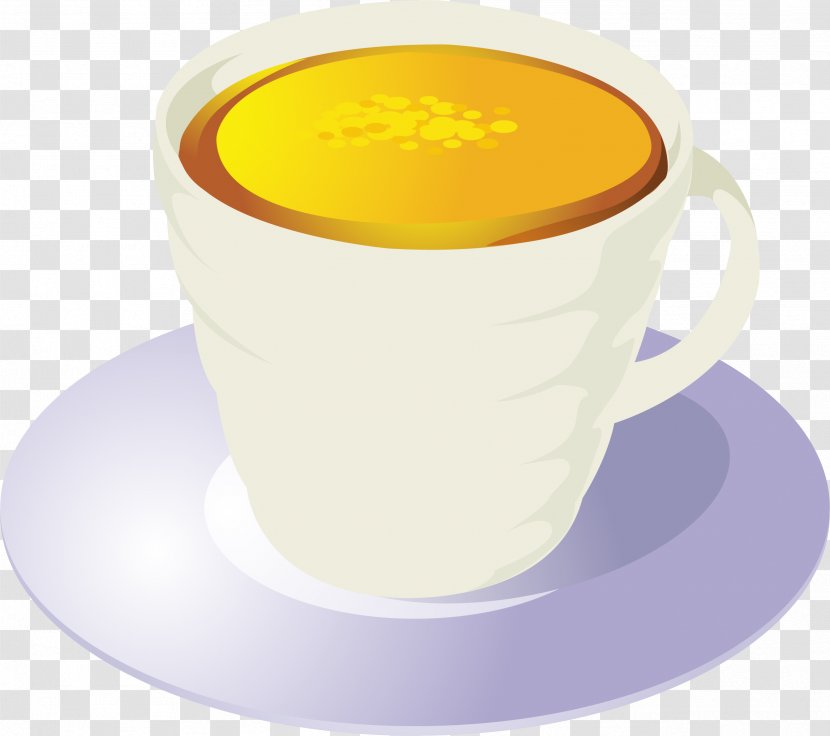 Coffee Tea Milk Euclidean Vector - Cafe Au Lait - Element Transparent PNG