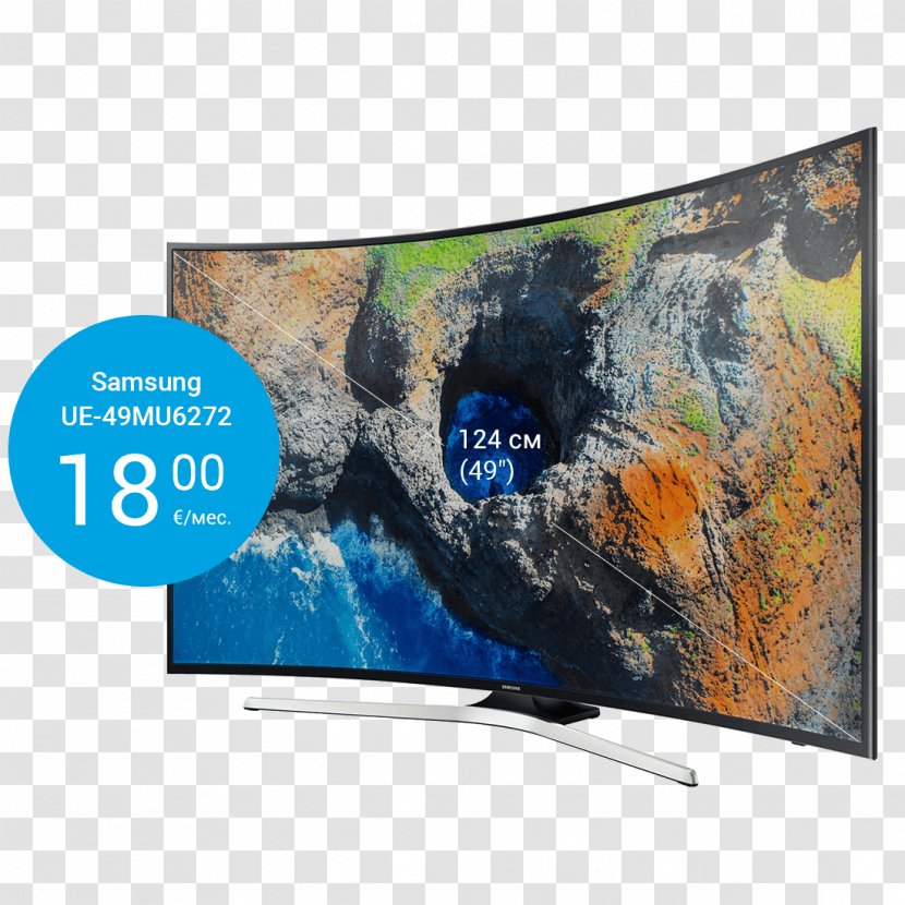 Smart TV 4K Resolution LED-backlit LCD Samsung Ultra-high-definition Television - Ledbacklit Lcd Transparent PNG