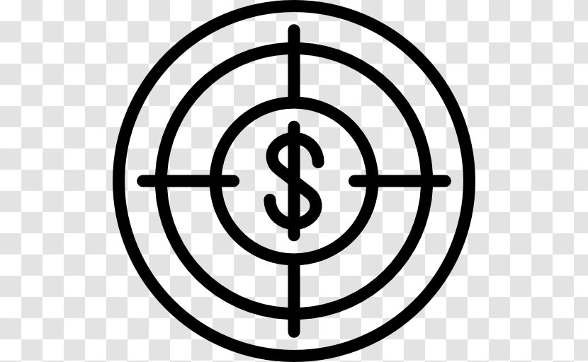 Reticle - Black And White - Market Target Transparent PNG