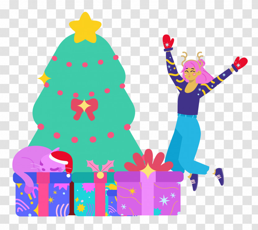 Christmas Tree Party Christmas Transparent PNG