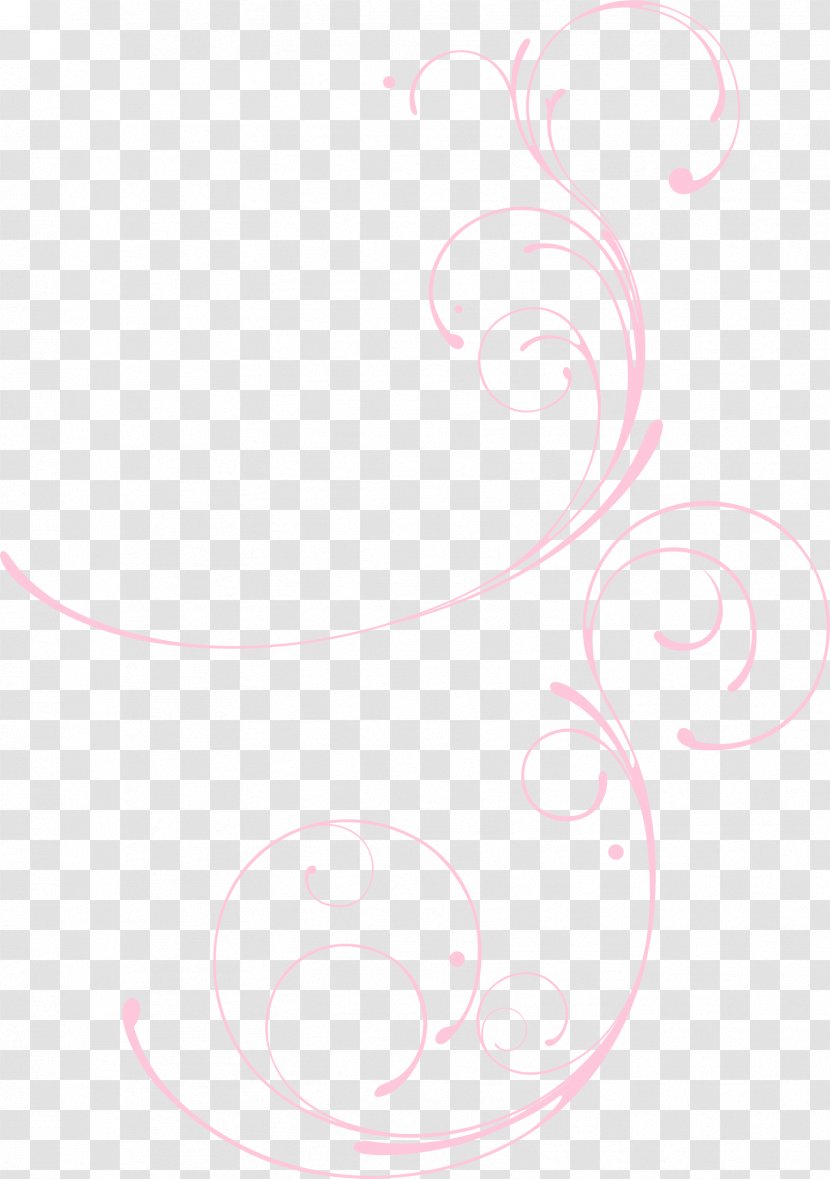 Circle Petal Pattern - Pink - Line Transparent PNG