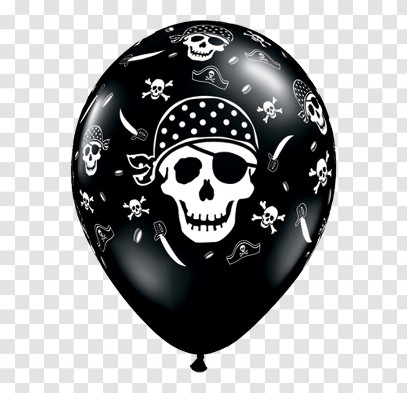 Skull And Crossbones Balloon Party Piracy Transparent PNG