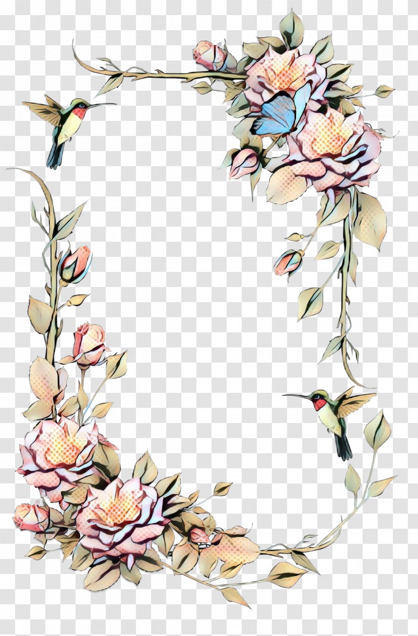 Floral Flower Background - Borders And Frames - Plant Rose Picture Transparent PNG