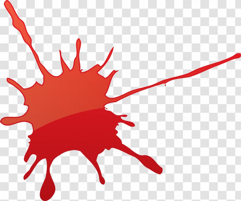 Paintball Clip Art - Tree - Cartoon Red Blood Stains Transparent PNG