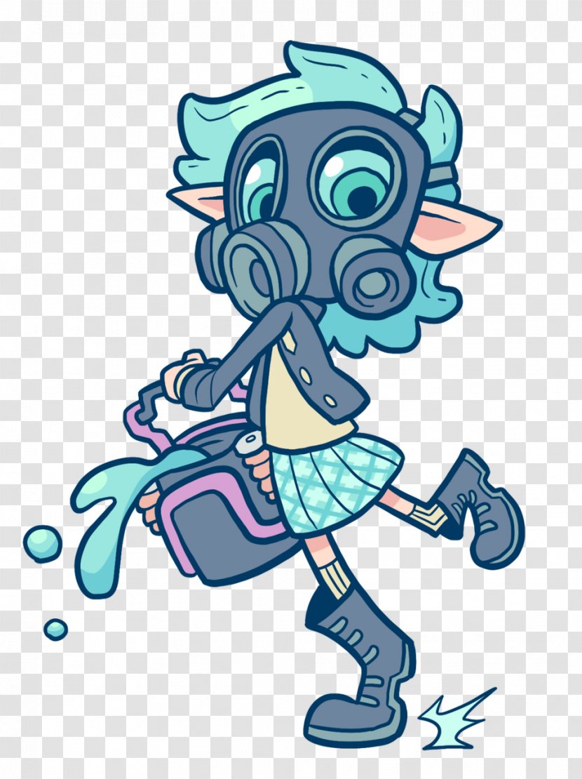 Splatoon 2 Fan Art - Frame - Squid Transparent PNG