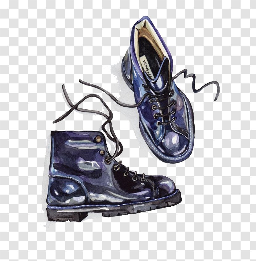 Illustrator Shoe Drawing Illustration - Outdoor - Watercolor Shoes Transparent PNG