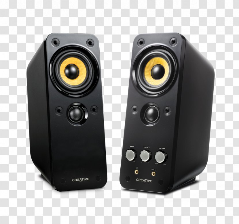 Loudspeaker Computer Speakers Audio Creative Technology - Subwoofer Transparent PNG