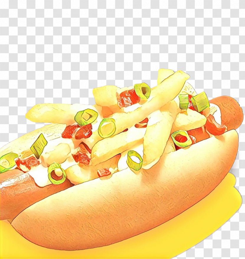 Junk Food Cartoon - Sausage Bun - Chili Dog Chicagostyle Hot Transparent PNG