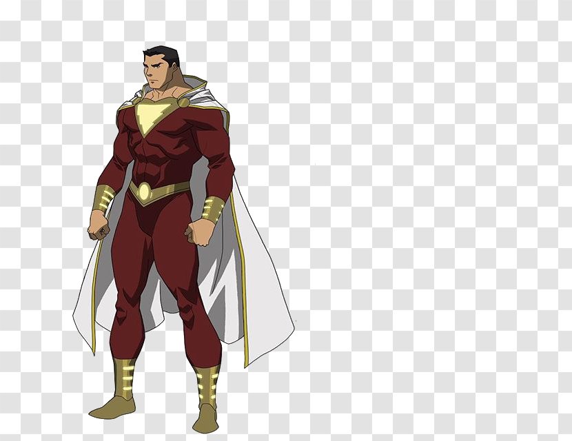 Captain Marvel Black Adam Dick Grayson Costume Animated Film - Superhero Transparent PNG