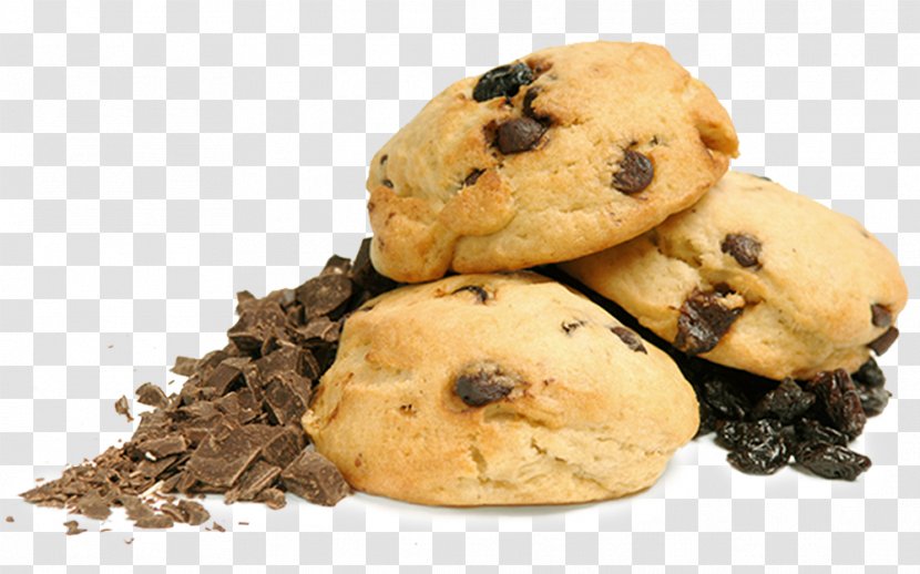 Chocolate Chip Cookie Scone Oatmeal Raisin Cookies Biscuit - Food Transparent PNG