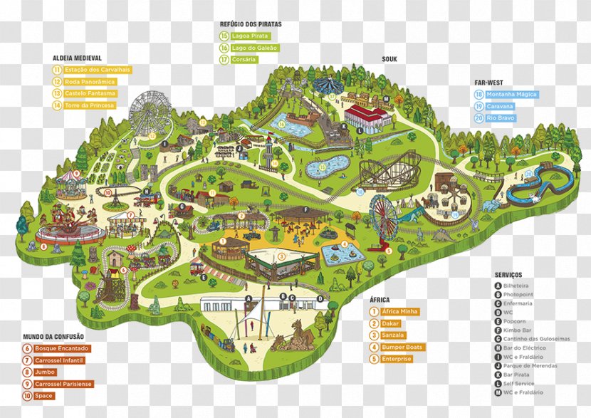 Magikland - Plan - Amusement Park Map Parque De Atracciones MadridMap Transparent PNG