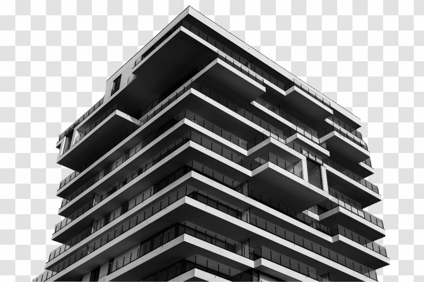 Architecture Black And White Architectural Photography - Building Transparent PNG