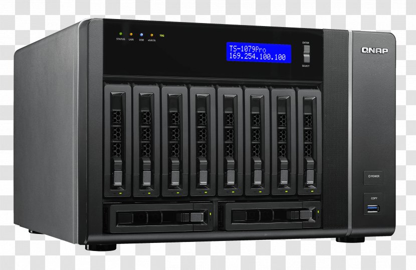 Network Storage Systems QNAP Systems, Inc. Video Recorder Data TS-EC1080 PRO Diskless 10 Bay Nas TS-EC1080-PRO-US - Ip Camera - Serial Ata Transparent PNG
