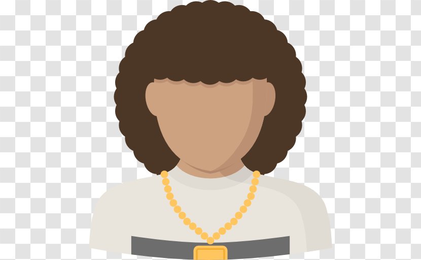 Avatar Icon - Woman - Ms. Curly Hair Transparent PNG