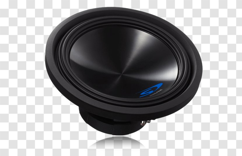 Subwoofer Alpine Electronics Loudspeaker Computer Speakers Car - Technology - Top Angle Transparent PNG