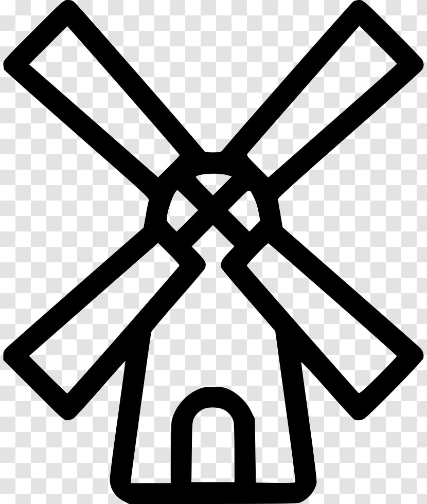 Windmill Clip Art - Monochrome Photography - Mill Transparent PNG