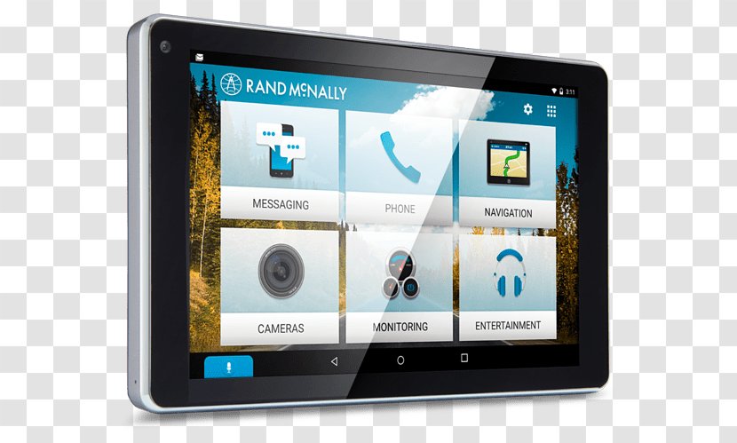 Rand McNally GPS Navigation Systems Car Wi-Fi Map - Gps - Tablet Smart Screen Transparent PNG