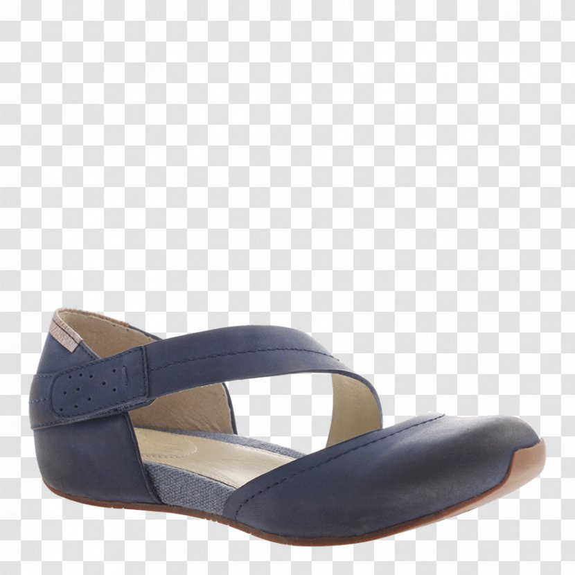 Dany Ballet Flats By Otbt - Slide - Blue Pacific City Leather Flat Shoe Suede Footwear SandalSandal Transparent PNG
