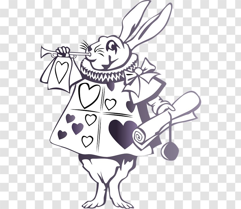 White Rabbit Alice's Adventures In Wonderland The Mad Hatter Drawing Clip Art - Cartoon - Alice Transparent PNG