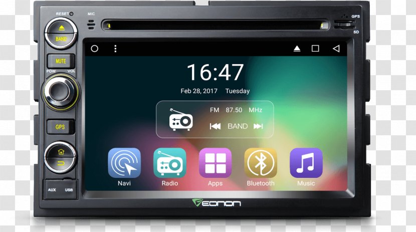 Car Ford GPS Navigation Systems DVD Player Perfect Fit - Automotive Head Unit Transparent PNG