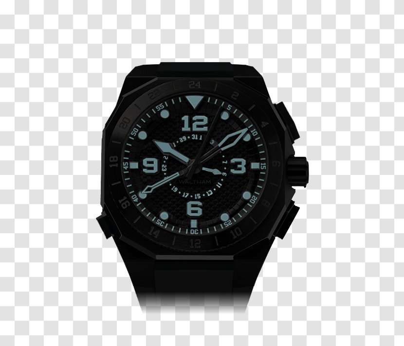 Waltham Watch Company Chronograph Automatic - Black - Night View Transparent PNG