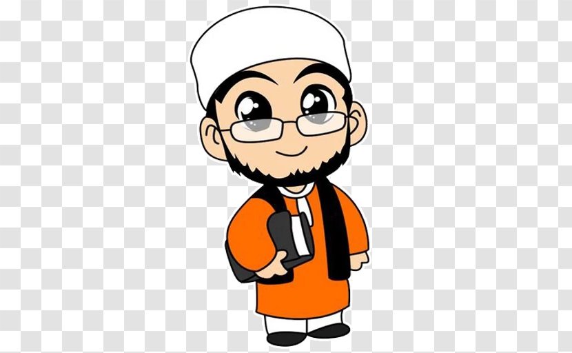 Clip Art Muslim Cartoon Quran - Fictional Character - Islam Human Behavior Transparent PNG