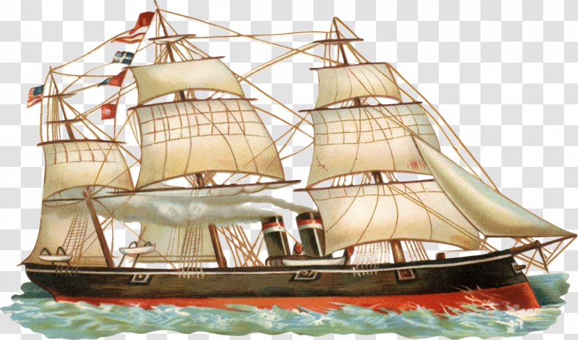 Ship Of The Line Full-rigged Clip Art - East Indiaman Transparent PNG
