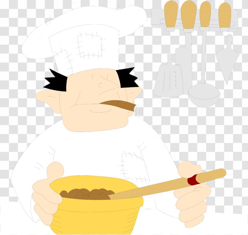 Bowl Chef Cooking Spoon - Hat Transparent PNG