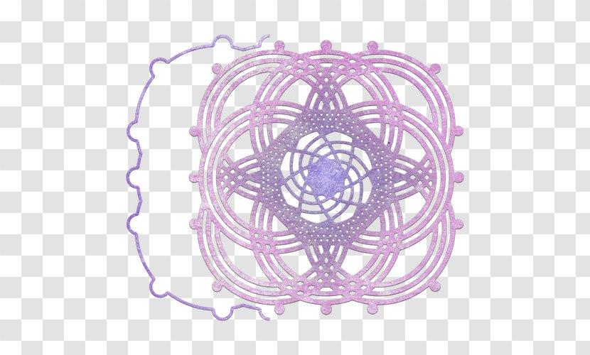 Doily Circle Cheery Lynn Designs Point - Violet Transparent PNG