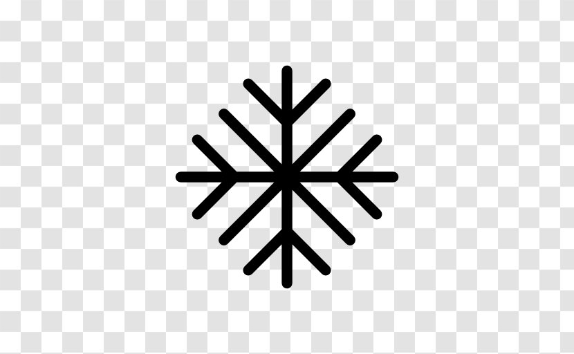 Snowflake Silhouette - Symbol Logo Transparent PNG