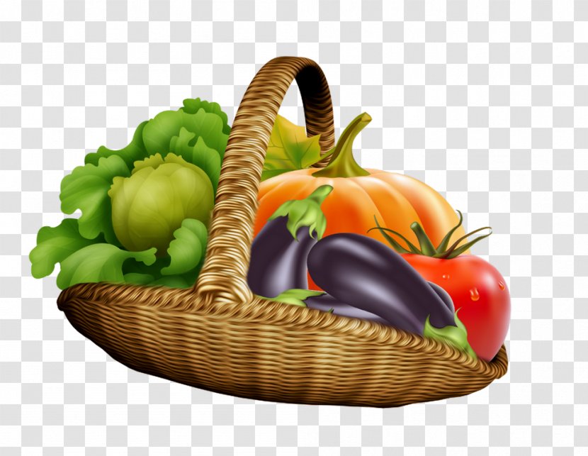 Vegetarian Cuisine Bell Pepper Vegetable Food - Basket Transparent PNG