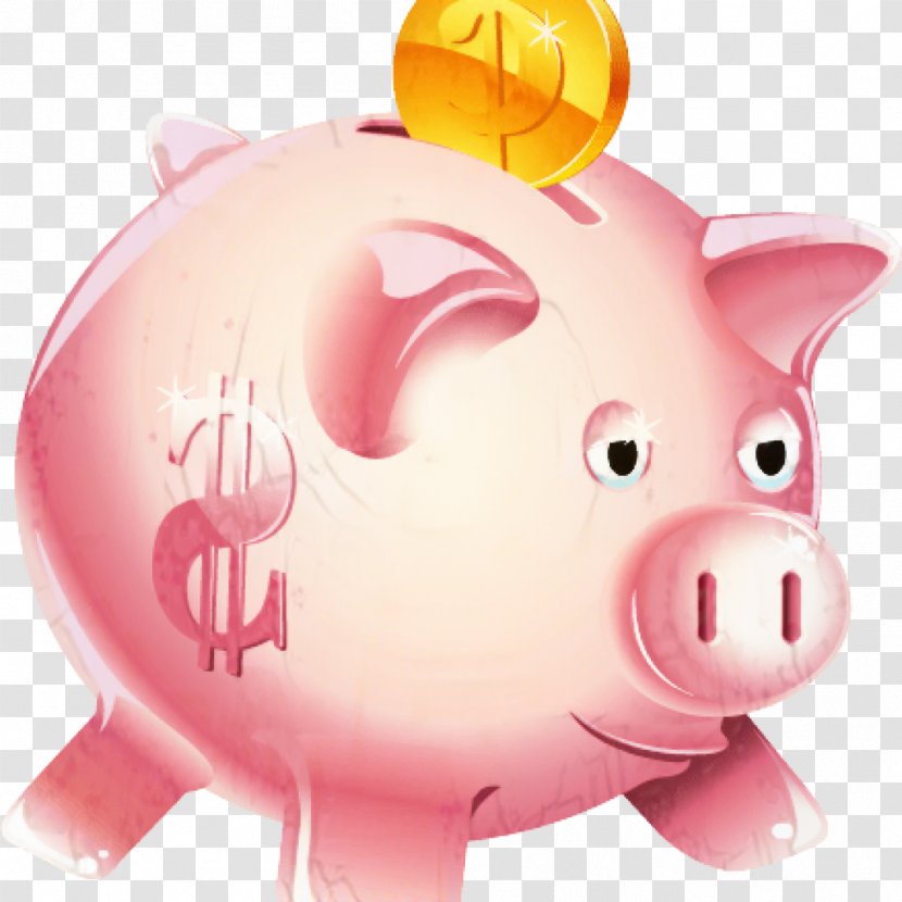 Pig Cartoon - Money Handling - Livestock Suidae Transparent PNG
