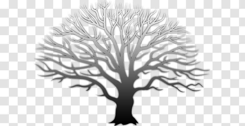 Tree Clip Art - Black And White - In Winter Transparent PNG