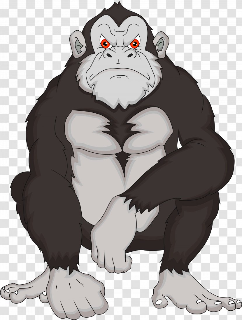 Gorilla Primate Royalty-free - Great Ape Transparent PNG