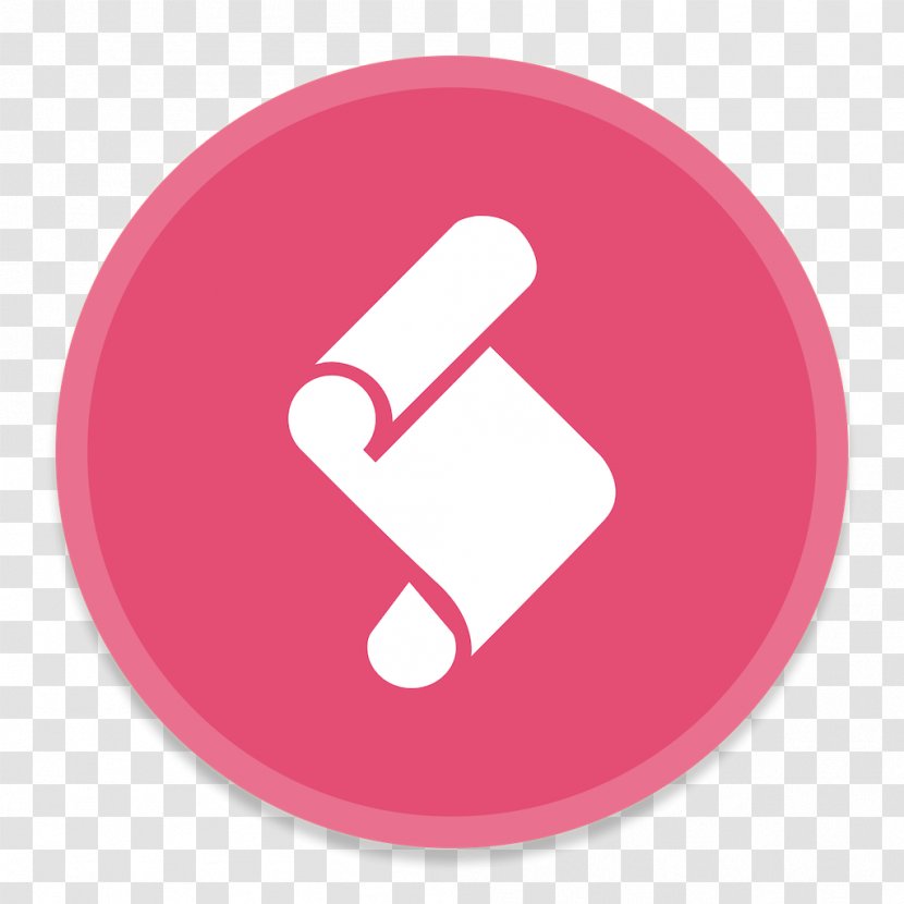 Pink Text Brand - Applescript - ScriptEditor Transparent PNG