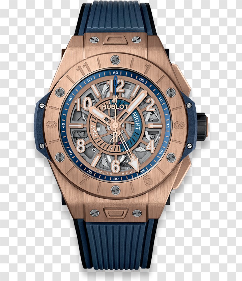 Hublot Gold Watch Flyback Chronograph - Strap Transparent PNG